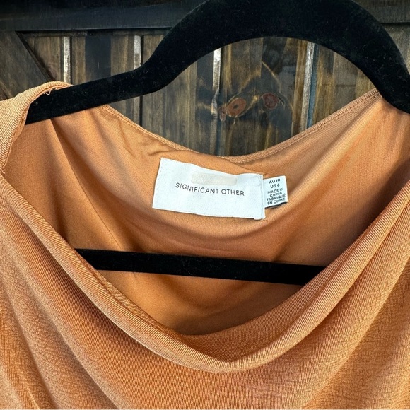 Significant other Rosie long sleeve dress caramel - Picture 5 of 7